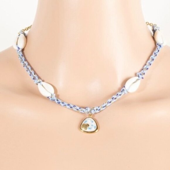 JULIETTE BRAIDED PUKA SHELL NECKLACE - Picture 2 of 2